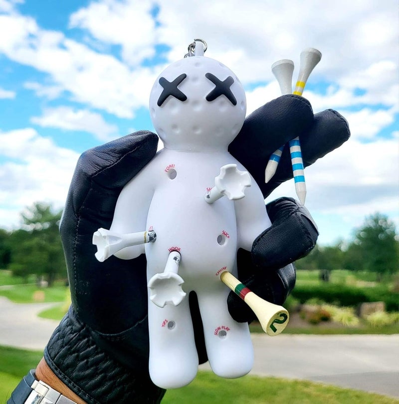 Voodoo Golf Ball Tee Holder | Novelty Keychain Accessory for Bag | Gifts for Men | Fits 3 1/4, 2 3/4, 1 1/2 Tees - Image 5
